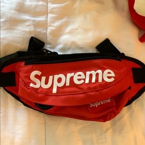 SUPREME red fanny pack / crossbody bag